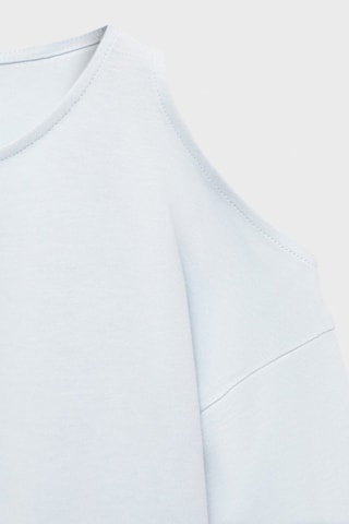 T-shirt manches longues ouvertures - Ciel