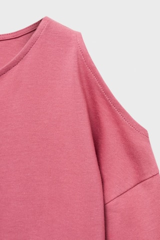 T-shirt manches longues ouvertures - Rose