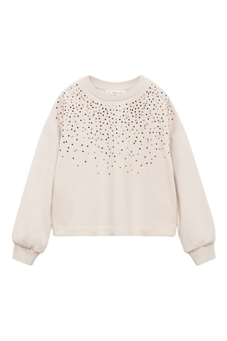 Sweat-shirt perlé - Gris