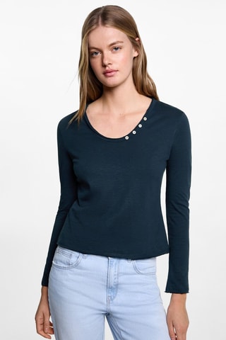 T-shirt motif animé - Bleu marine