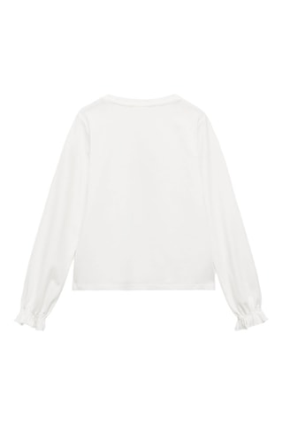 T-shirt coton message - Blanc cassé