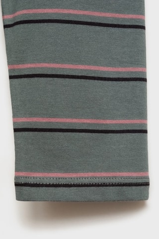 T-shirt oversize rayures - Vert