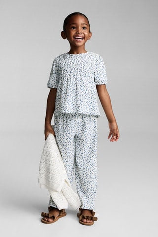 T-shirt imprimé fleuri - Blanc cassé