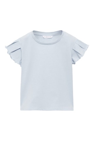 T-shirt coton manches courtes - Bleu clair