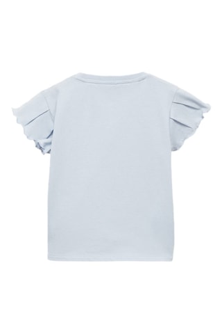 T-shirt coton manches courtes - Bleu clair
