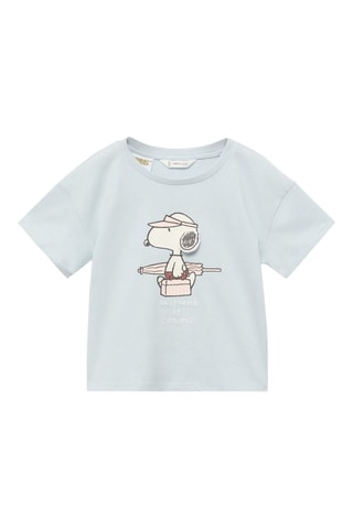 T-shirt imprimé Snoopy - Bleu clair