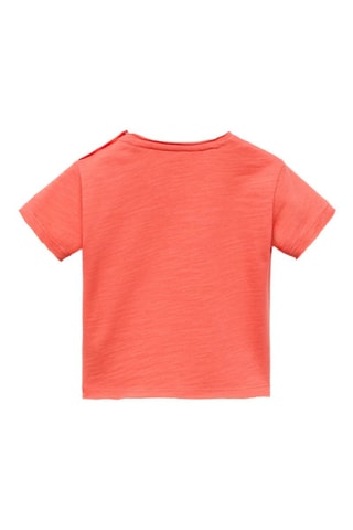T-shirt en coton imprimé - Corail