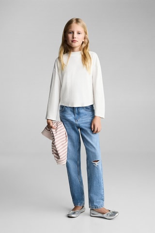 T-shirt coton uni - Ecru