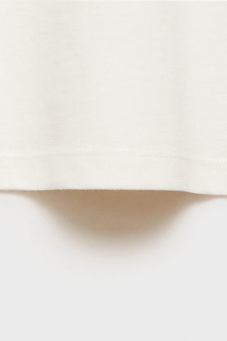 T-shirt coton uni - Ecru