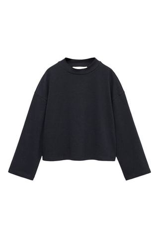 T-shirt coton uni - Bleu marine