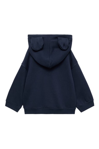 Sweat-shirt capuche oreilles - Bleu marine