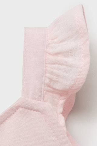 T-shirt volanté texturé - Rose