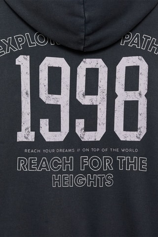 Sweat-shirt oversize message - Anthracite