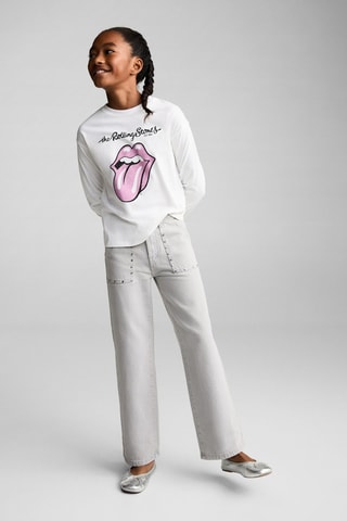 T-shirt The Rolling Stones - Blanc cassé