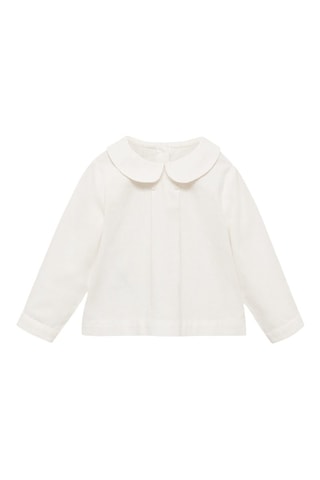 Blouse col Claudine - Blanc cassé