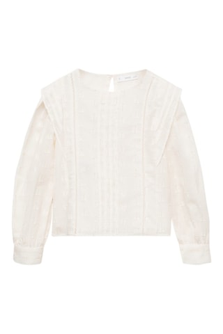 Blouse fils métallisés - Blanc cassé