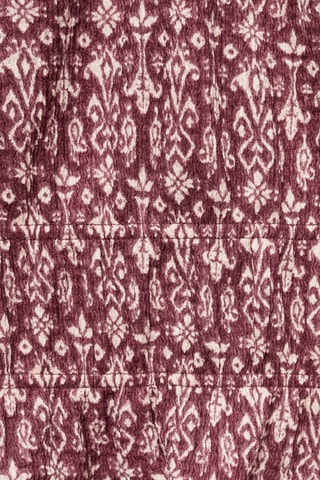 Blouse imprimée froncée - Grenat