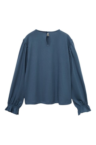 Blouse détails brodés - Indigo