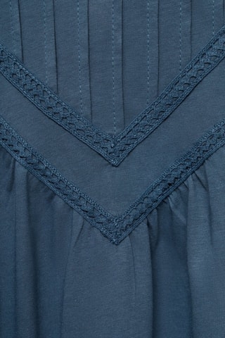 Blouse détails brodés - Indigo