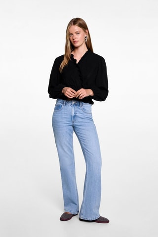 Blouse cache-coeur - Noir