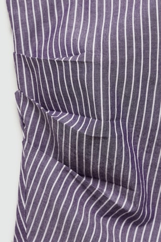 Blouse asymétrique rayures - Bleu clair