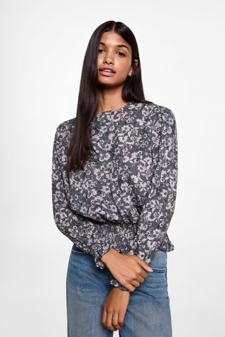 Blouse en imprimé floral - Rose
