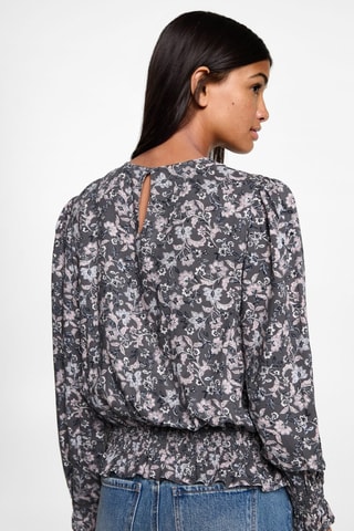 Blouse en imprimé floral - Rose