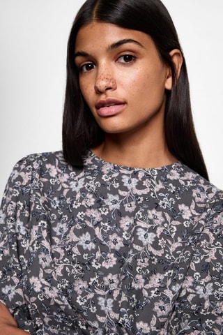 Blouse en imprimé floral - Rose