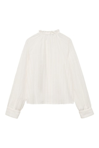 Blouse fils métallisés - Blanc cassé