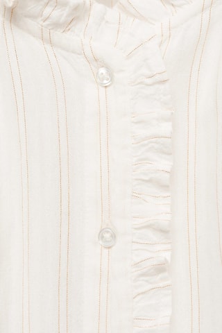 Blouse fils métallisés - Blanc cassé