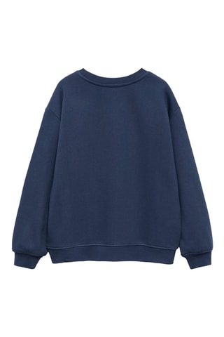Sweat-shirt perlé - Bleu marine