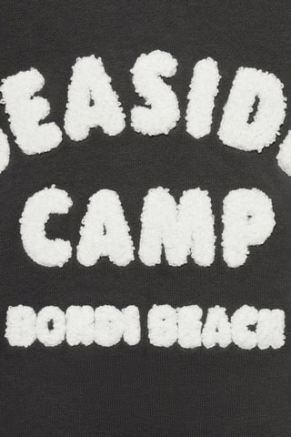 Sweat-shirt coton imprimé - Anthracite