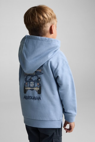 Sweat-shirt imprimé surf - Bleu