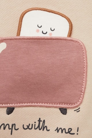 Sweat-shirt 100 % coton - Ivoire