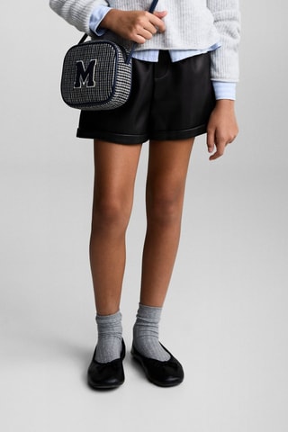 Short similicuir - Noir