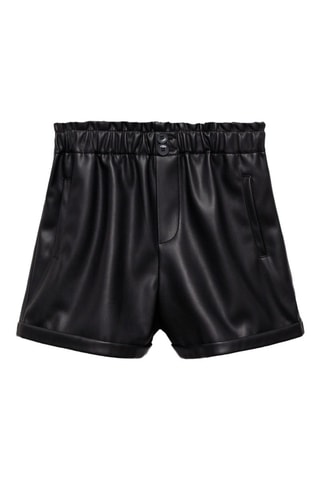 Short similicuir - Noir