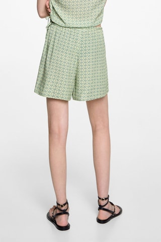 Short imprimé géométrique - Vert