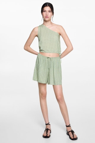 Short imprimé géométrique - Vert