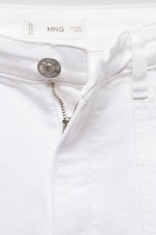 Short jean taille normale - Blanc cassé