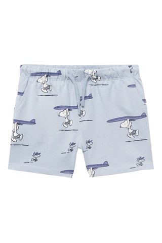 Bermudas Snoopy - Bleu clair