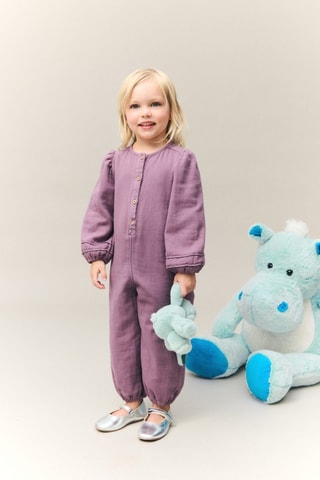 Combinaison coton - Rouge foncé