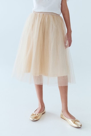 Jupe glitter tulle - Doré