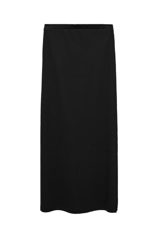 Jupe longue fente sur le côté - Noir