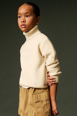 Jupe boule cargo - Marron