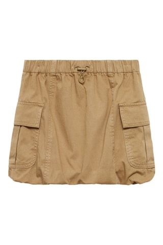 Jupe boule cargo - Marron