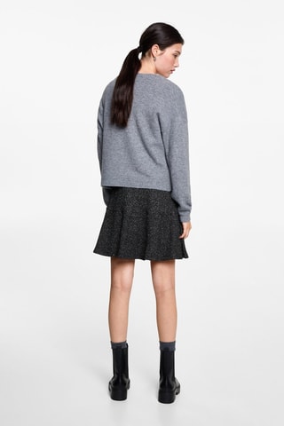 Jupe maille Lurex - Noir