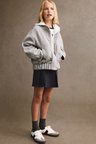 Minijupe plissée - Bleu marine