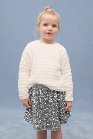 Jupe à paillettes - Argenté