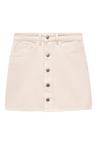 Jupe boutonnée - Beige