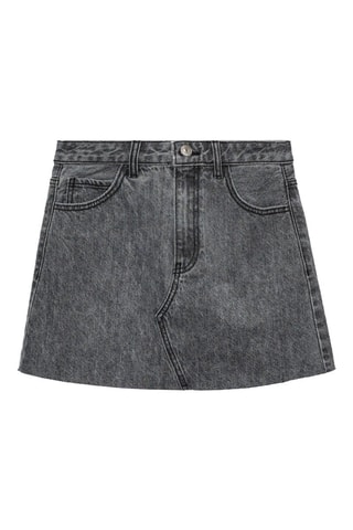 Minijupe en jean - Gris